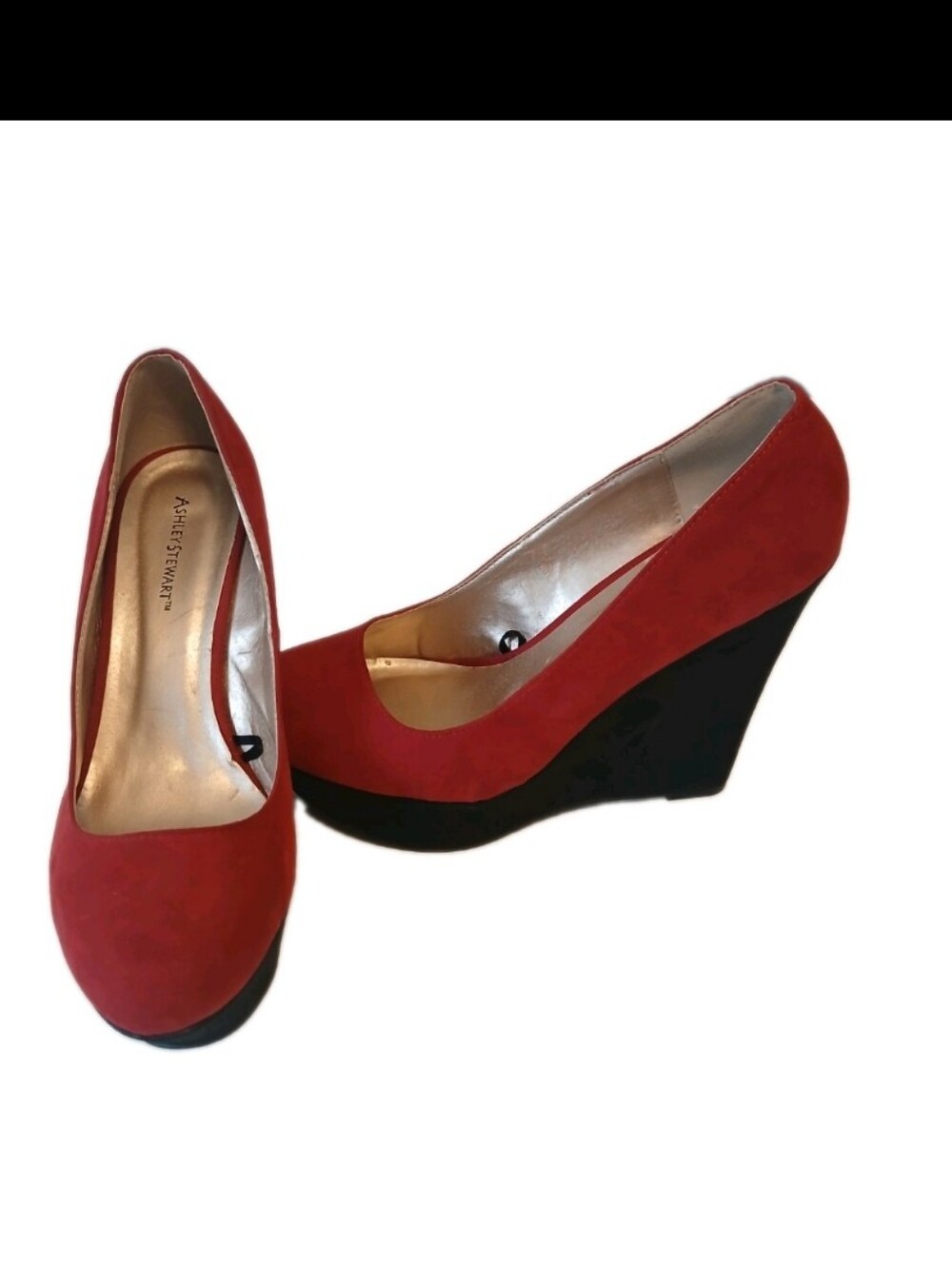 Women's Ashley Stewart Color Block Wedge Heel Size 9